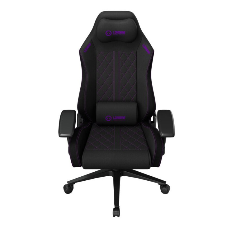 LORGAR CHA41, Ergonomic Gaming Chair Advanced, premium anti-stain fabric, Black/pur