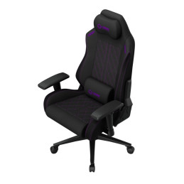 LORGAR CHA41, Ergonomic Gaming Chair Advanced, premium anti-stain fabric, Black/pur