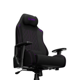 LORGAR CHA41, Ergonomic Gaming Chair Advanced, premium anti-stain fabric, Black/pur