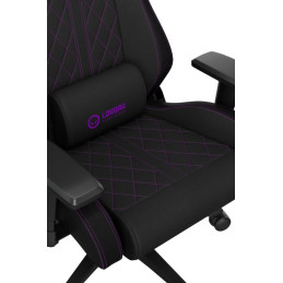 LORGAR CHA41, Ergonomic Gaming Chair Advanced, premium anti-stain fabric, Black/pur