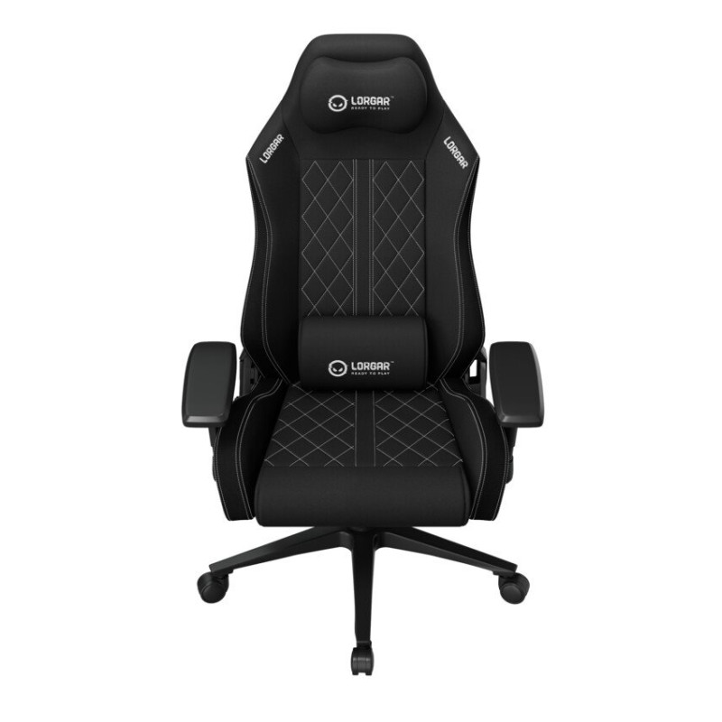 LORGAR CHA41, Ergonomic Gaming Chair Advanced, premium anti-stain fabric, Black/white
