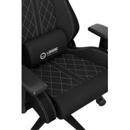 LORGAR CHA41, Ergonomic Gaming Chair Advanced, premium anti-stain fabric, Black/white