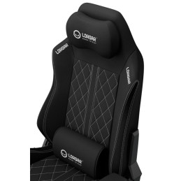 LORGAR CHA41, Ergonomic Gaming Chair Advanced, premium anti-stain fabric, Black/white