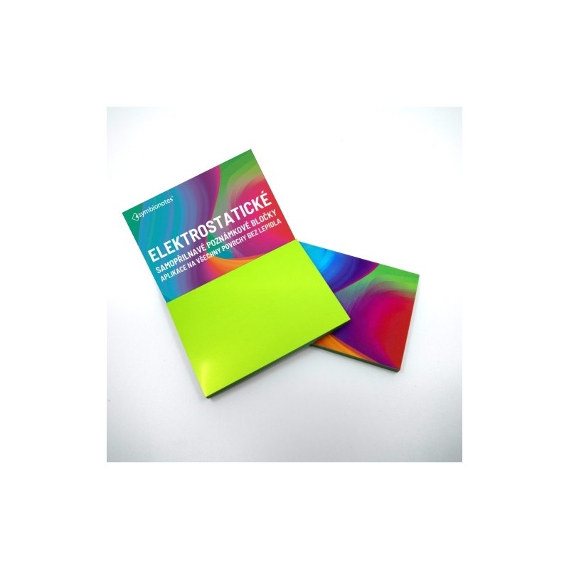 Poznámkové bločky elektrostatické Symbionotes 190x100 mm zelené