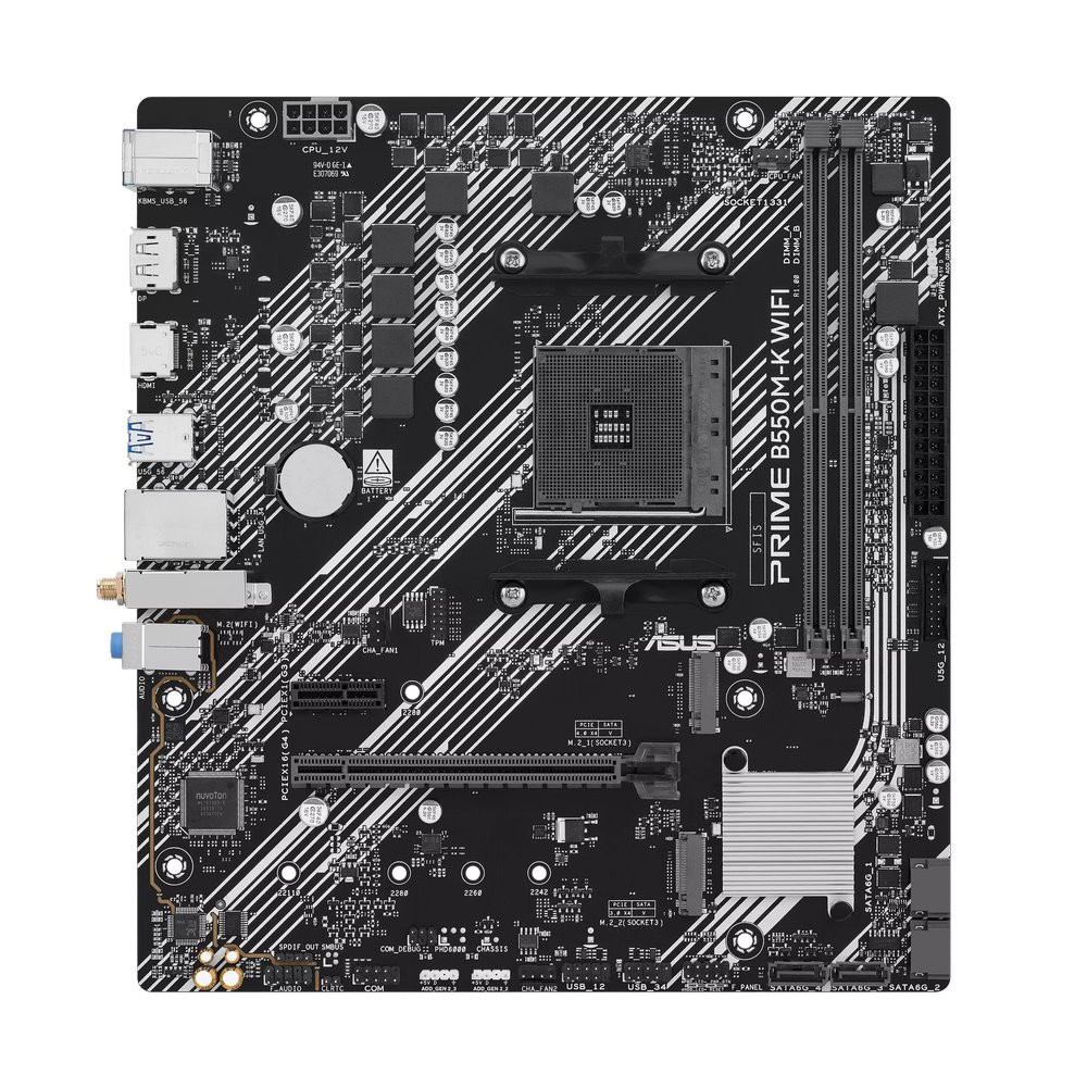 MB ASUS Prime B550M-K WIFI /AM4/2xDDR4/M.2/W6+BT5.x/HDMI/DP/mATX