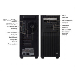 WS ASUS EC Pro ET900A X9, sTR5, 8xDDR5, 7xPCIe, 4x2.5"/3.5", 2xSlim SAS, 4xM.2, 1x10Gb LAN, 2000W, Tower 3U