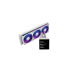 AIOCOOL ASUS ROG Strix LC IV 360 ARGB LCD White Edition, 360mm
