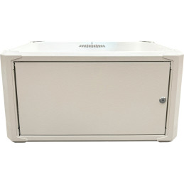 Conexpro jednodílný rozvaděč 19" 4U/400mm, FLAT PACK, plechové dveře