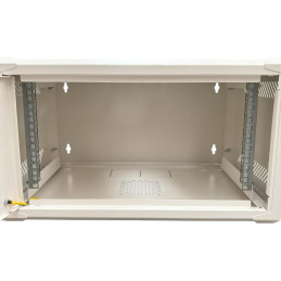 Conexpro jednodílný rozvaděč 19" 4U/400mm, FLAT PACK, plechové dveře