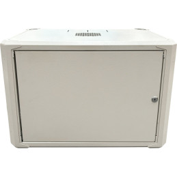 Conexpro jednodílný rozvaděč 19" 6U/400mm, FLAT PACK, plechové dveře