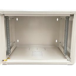 Conexpro jednodílný rozvaděč 19" 6U/400mm, FLAT PACK, plechové dveře