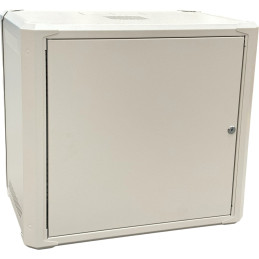 Conexpro jednodílný rozvaděč 19" 9U/400mm, FLAT PACK, plechové dveře