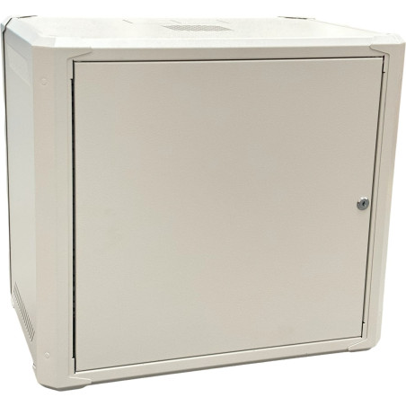 Conexpro jednodílný rozvaděč 19" 9U/400mm, FLAT PACK, plechové dveře