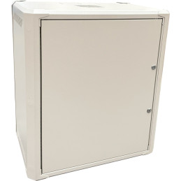 Conexpro jednodílný rozvaděč 19" 12U/400mm, FLAT PACK, plechové dveře