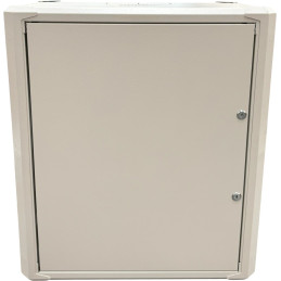 Conexpro jednodílný rozvaděč 19" 12U/400mm, FLAT PACK, plechové dveře