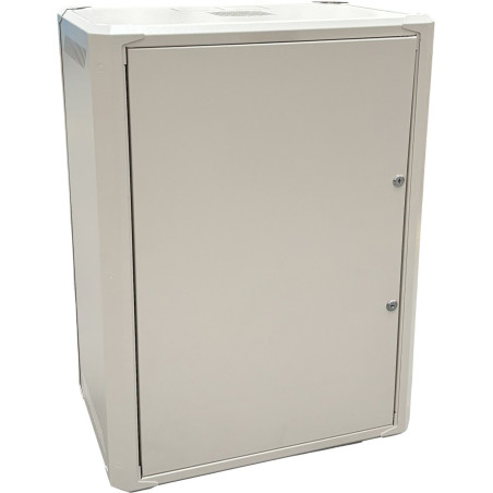 Conexpro jednodílný rozvaděč 19" 15U/400mm, FLAT PACK, plechové dveře
