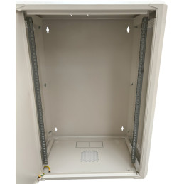 Conexpro jednodílný rozvaděč 19" 15U/400mm, FLAT PACK, plechové dveře