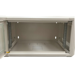 Conexpro jednodílný rozvaděč 19" 4U/400mm, FLAT PACK, skleněné dveře