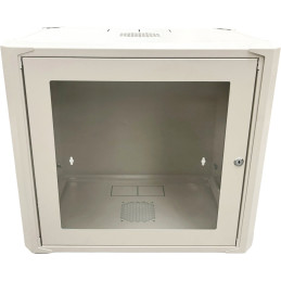 Conexpro jednodílný rozvaděč 19" 9U/400mm, FLAT PACK, skleněné dveře