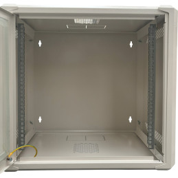 Conexpro jednodílný rozvaděč 19" 9U/400mm, FLAT PACK, skleněné dveře