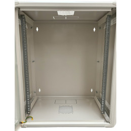 Conexpro jednodílný rozvaděč 19" 15U/400mm, FLAT PACK, skleněné dveře