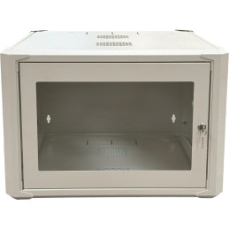 Conexpro jednodílný rozvaděč 19" 6U/600mm, FLAT PACK, skleněné dveře