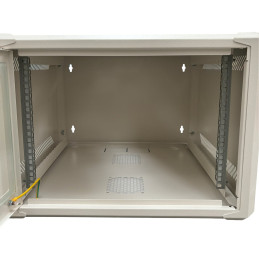 Conexpro jednodílný rozvaděč 19" 6U/600mm, FLAT PACK, skleněné dveře