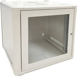 Conexpro jednodílný rozvaděč 19" 9U/600mm, FLAT PACK, skleněné dveře