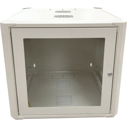 Conexpro jednodílný rozvaděč 19" 9U/600mm, FLAT PACK, skleněné dveře