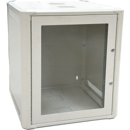 Conexpro jednodílný rozvaděč 19" 12U/600mm, FLAT PACK, skleněné dveře