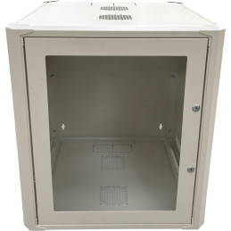 Conexpro jednodílný rozvaděč 19" 12U/600mm, FLAT PACK, skleněné dveře
