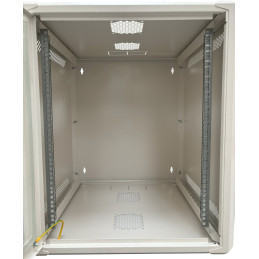 Conexpro jednodílný rozvaděč 19" 12U/600mm, FLAT PACK, skleněné dveře