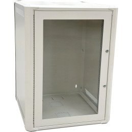 Conexpro jednodílný rozvaděč 19" 15U/600mm, FLAT PACK, skleněné dveře