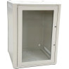 Conexpro jednodílný rozvaděč 19" 15U/600mm, FLAT PACK, skleněné dveře