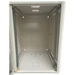 Conexpro jednodílný rozvaděč 19" 15U/600mm, FLAT PACK, skleněné dveře