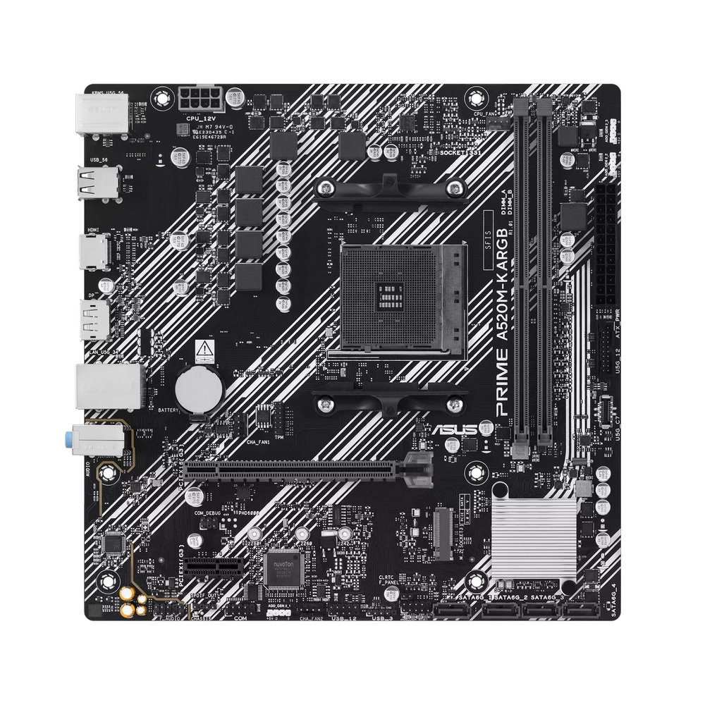 MB ASUS PRIME A520M-K ARGB /AM4/2xDDR4/M.2/HDMI/DP/mATX