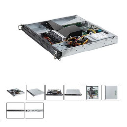 ASRock Rack 1U2LW-X570 - AM4, X570, 4xDDR4 ECC/nonECC UDIMM, 2x3,5"Fix SATA, 2xM.2, 1xPCIe, 1x315W, IPMI