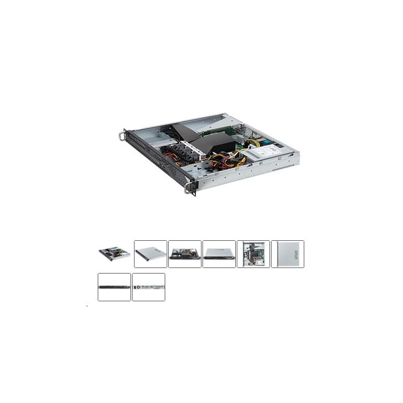 ASRock Rack 1U2LW-X570 - AM4, X570, 4xDDR4 ECC/nonECC UDIMM, 2x3,5"Fix SATA, 2xM.2, 1xPCIe, 1x315W, IPMI