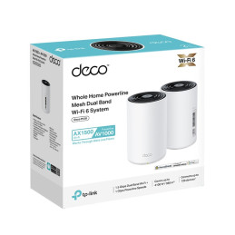 TP-link Deco PX10 Powerline Wi-Fi 6 Mesh System AX1500, int., 3x1G, 2ks