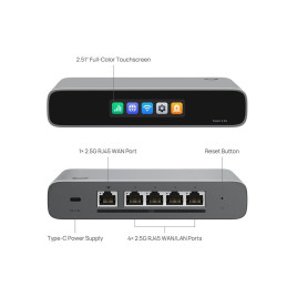TP-link Fusion 2.5G Omada Gateway, 5x2.5G BT, dotykový displej