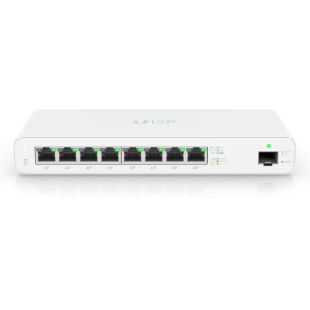 Ubiquiti UISP Switch UISP-S, 8-port 1Gb + 1xSFP 1Gb, PoE budget 110W