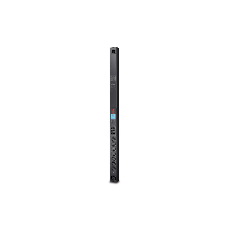 APC Rack PDU 2G, Switched, ZeroU, 16A, 230V, (7) C13 & (1) C19, IEC309 Cord