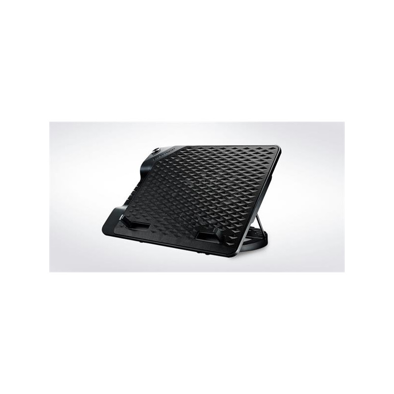 chladící podstavec Coolermaster NotePal ErgoStand III pro NTB do 17", USB hub, black, 23cm fan