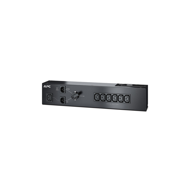 APC SERVICE BYPASS PANEL 230V 10A BBM IEC C14 input, (6) IEC C13 output