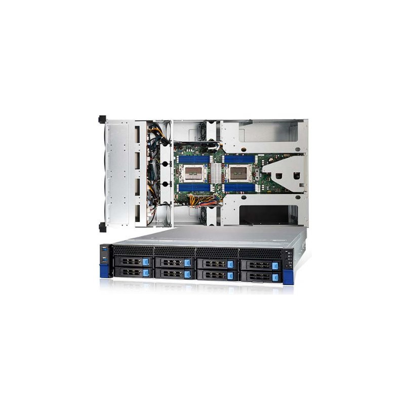TYAN Transport HX 2U 4GPU server 2x SP3, 16x DDR4 ECC R, 8x.3,5 SATA/NMVe 2x 1600W (plat.), 2x 10Gb LAN, IPMI