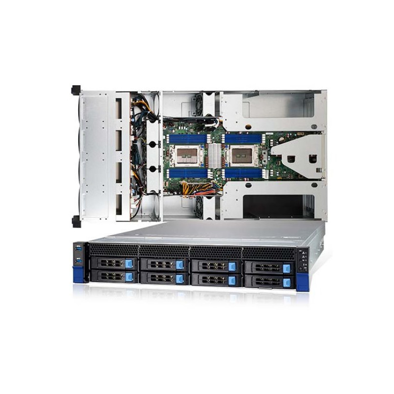 TYAN Transport HX 2U 4GPU server 2x SP3, 16x DDR4 ECC R, 8x.3,5 SATA/NMVe 2x 1600W (plat.), 2x 10Gb LAN, IPMI