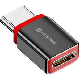 Swissten Nabíjecí Adaptér S Blokací Dat Dataguard USB-C  / USB-C  Černý