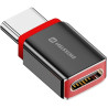 Swissten Nabíjecí Adaptér S Blokací Dat Dataguard USB-C  / USB-C  Černý