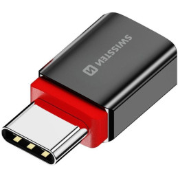 Swissten Nabíjecí Adaptér S Blokací Dat Dataguard USB-C  / USB-C  Černý