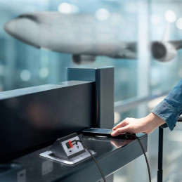 Swissten Nabíjecí Adaptér S Blokací Dat Dataguard USB-C  / USB-C  Černý